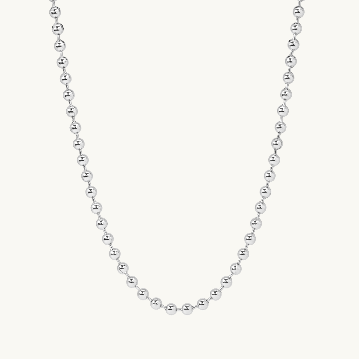 Necklace chain big globe silver