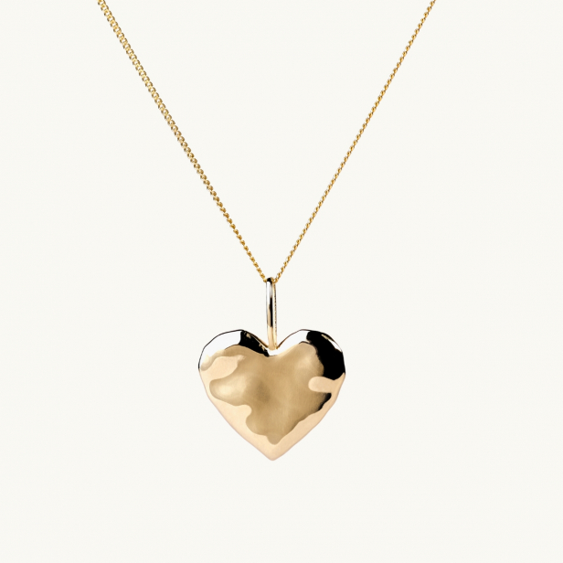 ORGANIC HEART NECKLACE GOLD